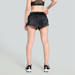 Favourite Velocity 3" Printed Women's Woven Running Shorts, PUMA Black-Galactic Gray, extralarge-IND